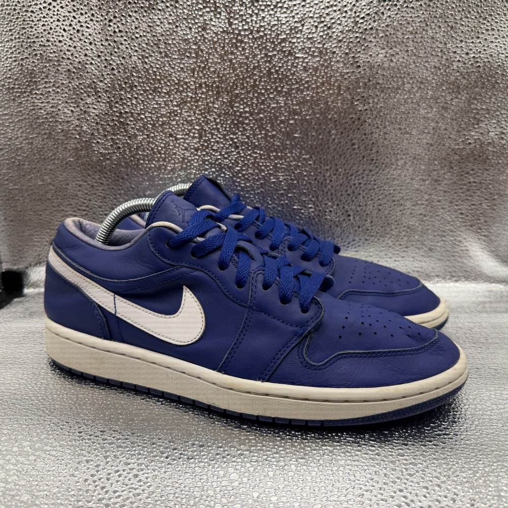 Size 10 Jordan 1 Low Deep Royal Blue Womens Low Top Lace Up Sneakers DA8008-401